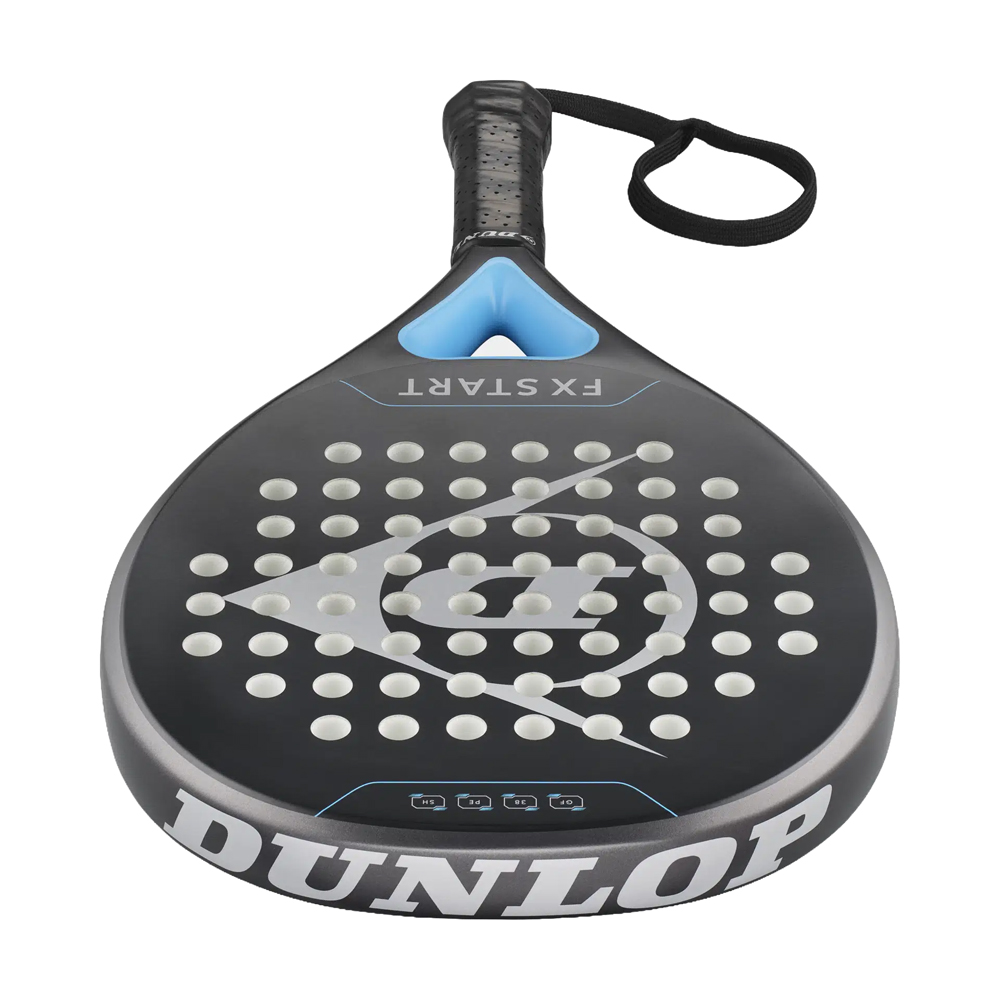 Ракетка для падела Dunlop FX Start, 10370737, для начинающих, гибрид, графит, черно-синий