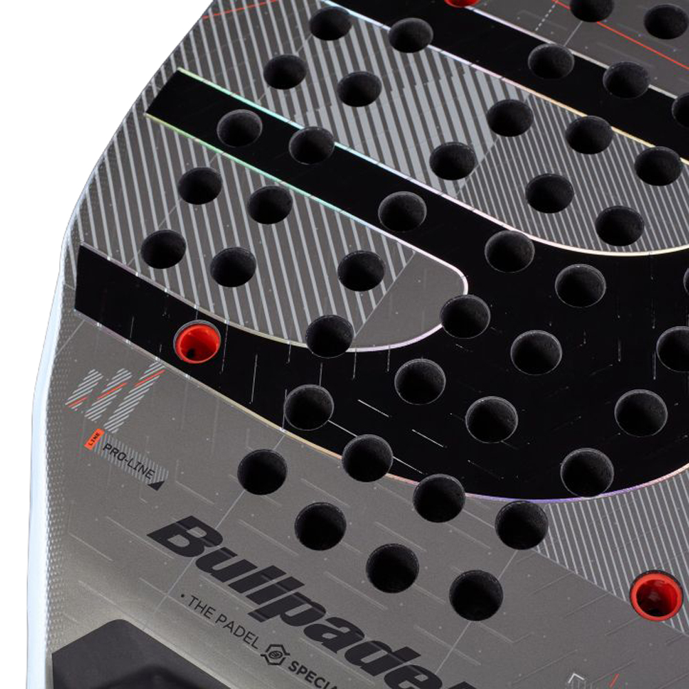 Ракетка для падела BULLPADEL Neuron 02 Comfort 27, 497243,для продв.игр., стекловолокно,карбон, сер.