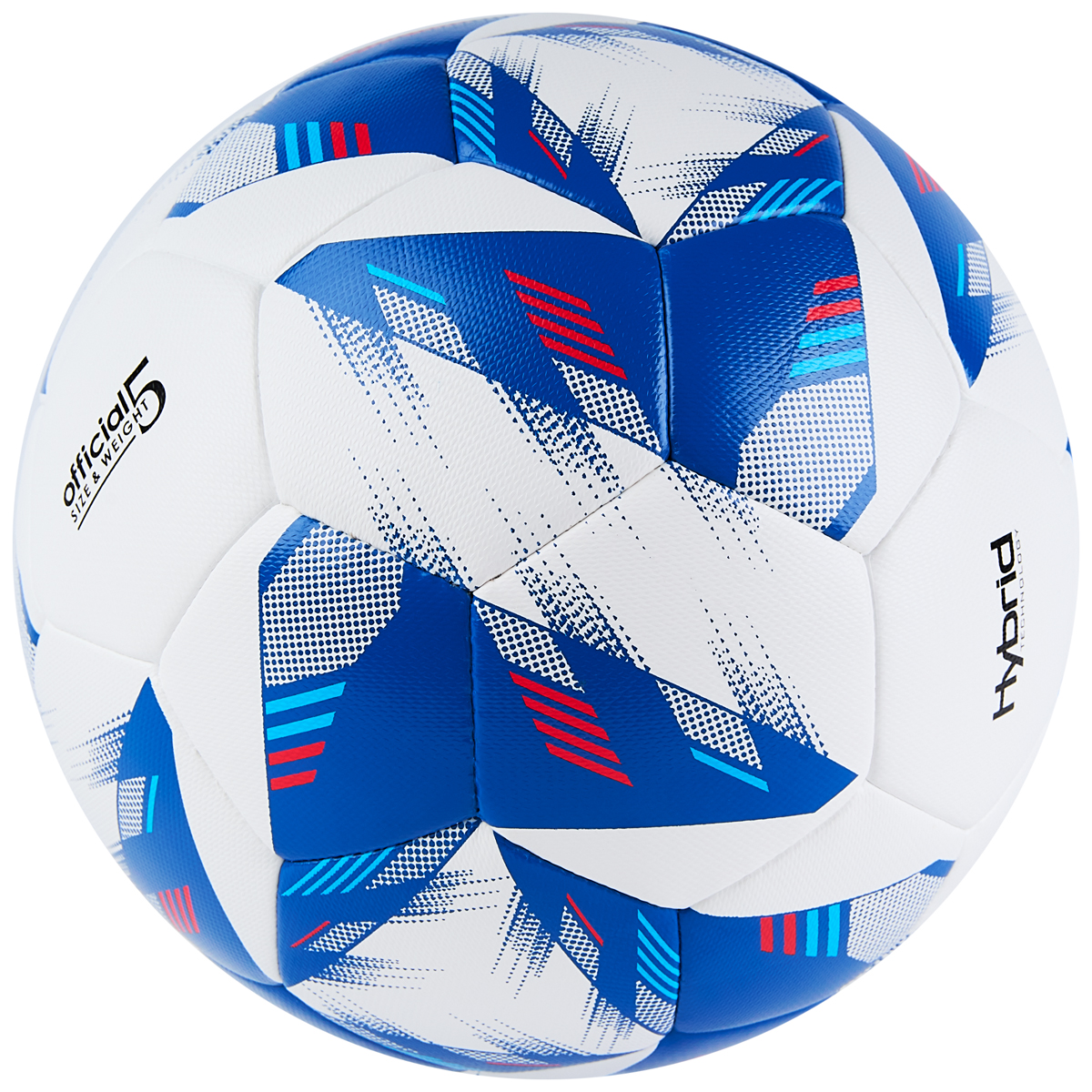 Мяч футб. VISION Mission, FV324075,р.5, FIFA Basic,PU, 32 пан, гибрид. сшив.,бел-синий