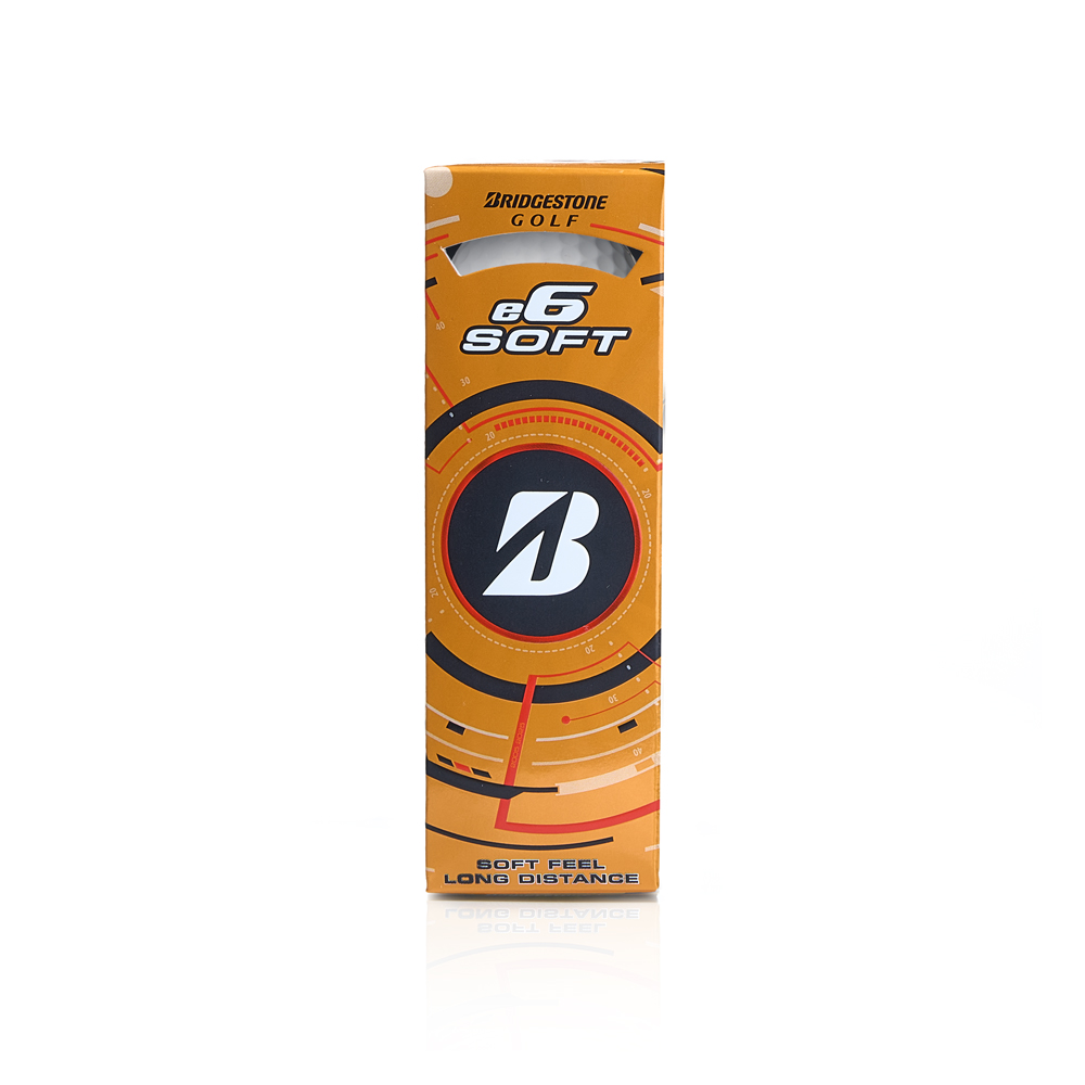 Мяч для гольфа Bridgestone 25 e6 Soft White, BGB5AWX, 3 шт/уп, белый