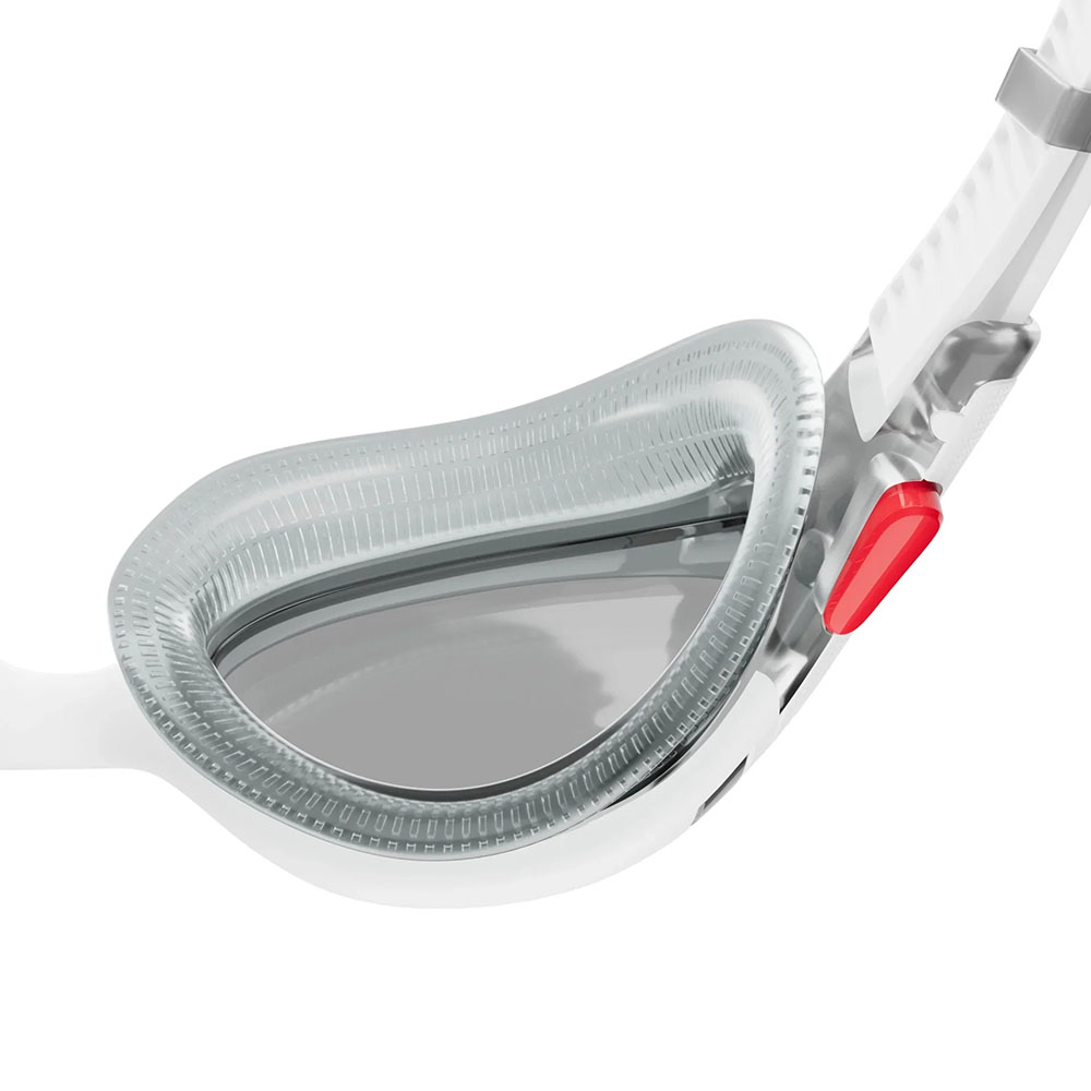 Очки для плав. SPEEDO Biofuse 2.0, 8-00233214500, ДЫМЧАТЫЕ линзы, белая оправа