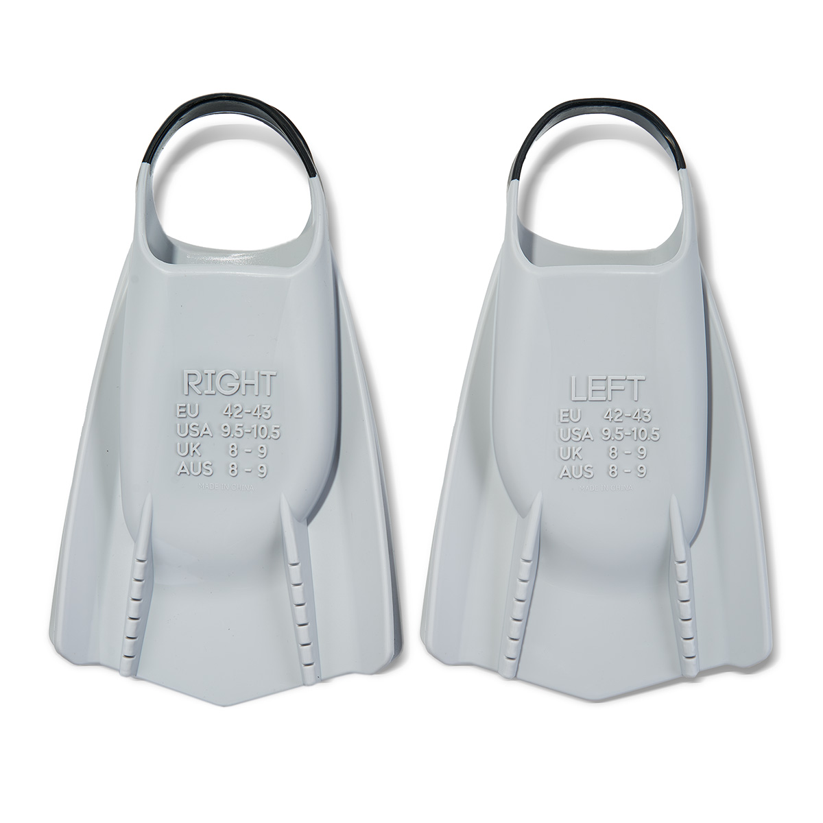 Ласты для бассейна профессиональные TORRES F03, SWF032403GR, р.EU 42-43 (L), серо-черный