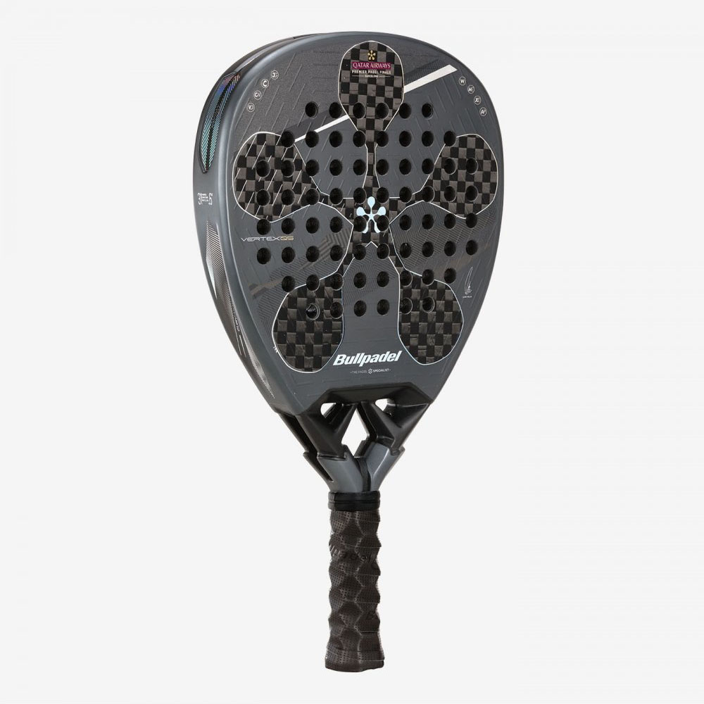 Ракетка для падела BULLPADEL Vertex 05 TF 25, 495197, для проф. и любителей, стекловолокно, черный