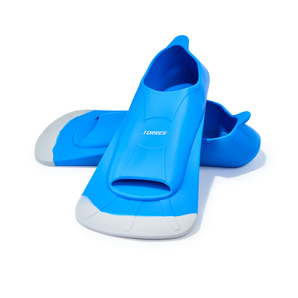 Ласты для бассейна TORRES F02, SWF022403BL, р. EU 38-40 (S), сине-серый