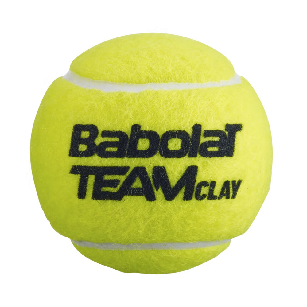 Мяч теннисный BABOLAT Team Clay,502080, уп.4 шт,одобр.ITF, войлок, нат.резина,желтый