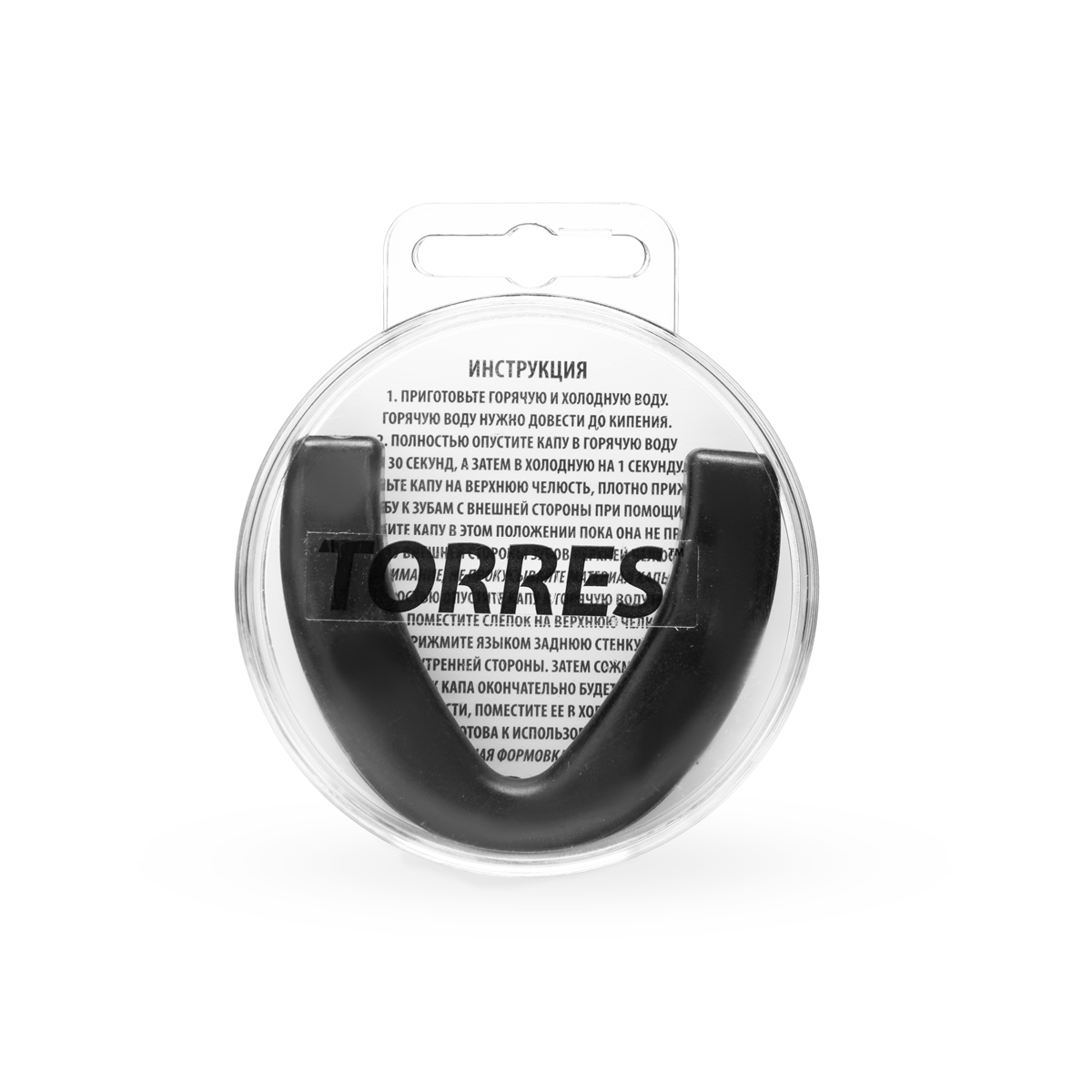 Капа боксерская TORRES, PRL1021BK, термопластичная, черный