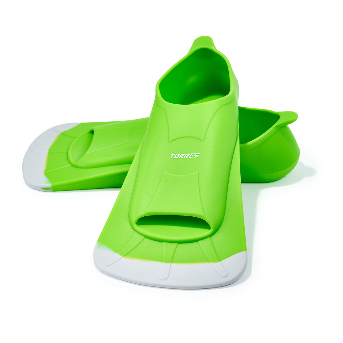 Ласты для бассейна TORRES F02, SWF022404GR, р. EU 40-42 (M), салатово-серый