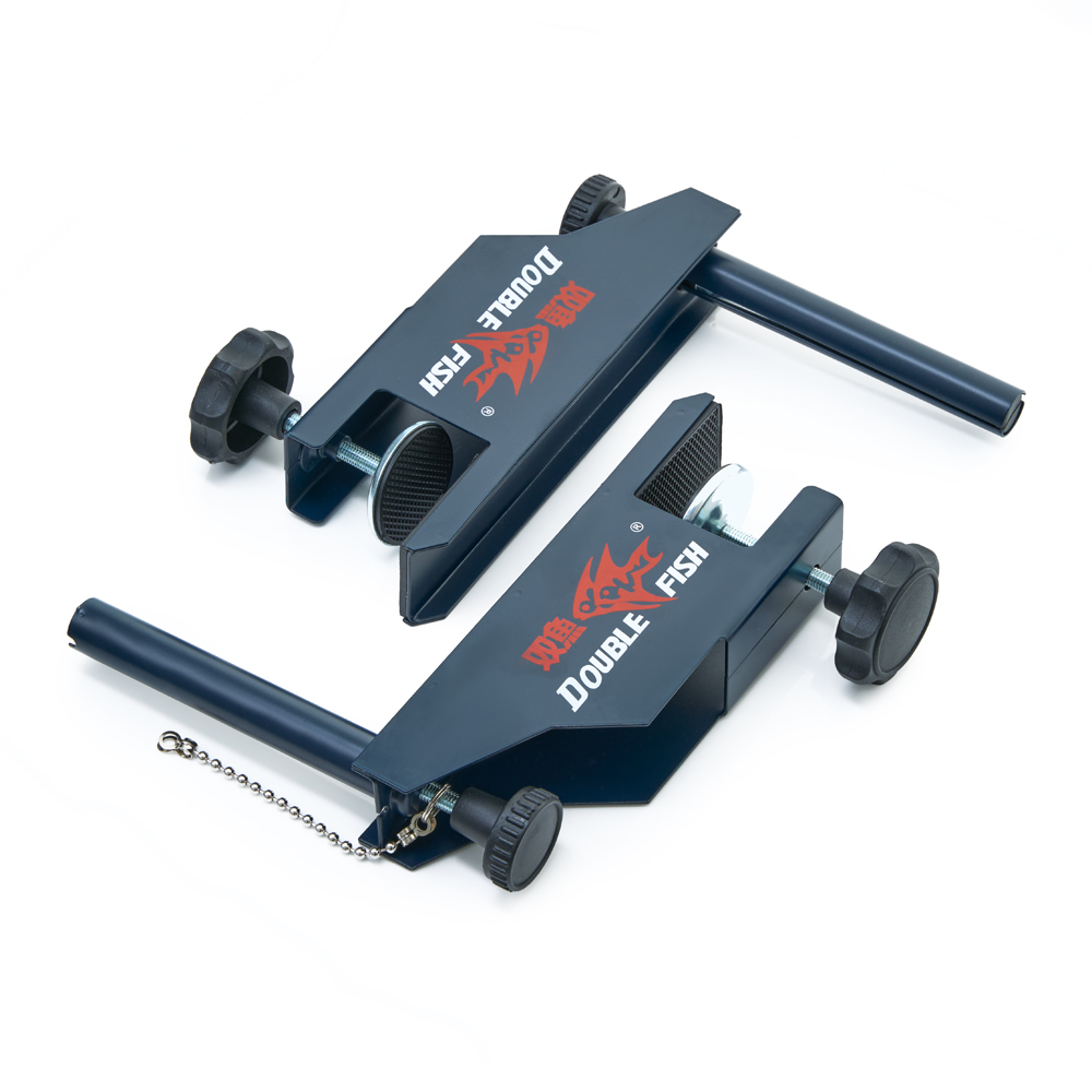 Сетка для наст. тенниса DOUBLE FISH XW-924C, в компл. с мет. стойками, измерит. высоты, темно-синий