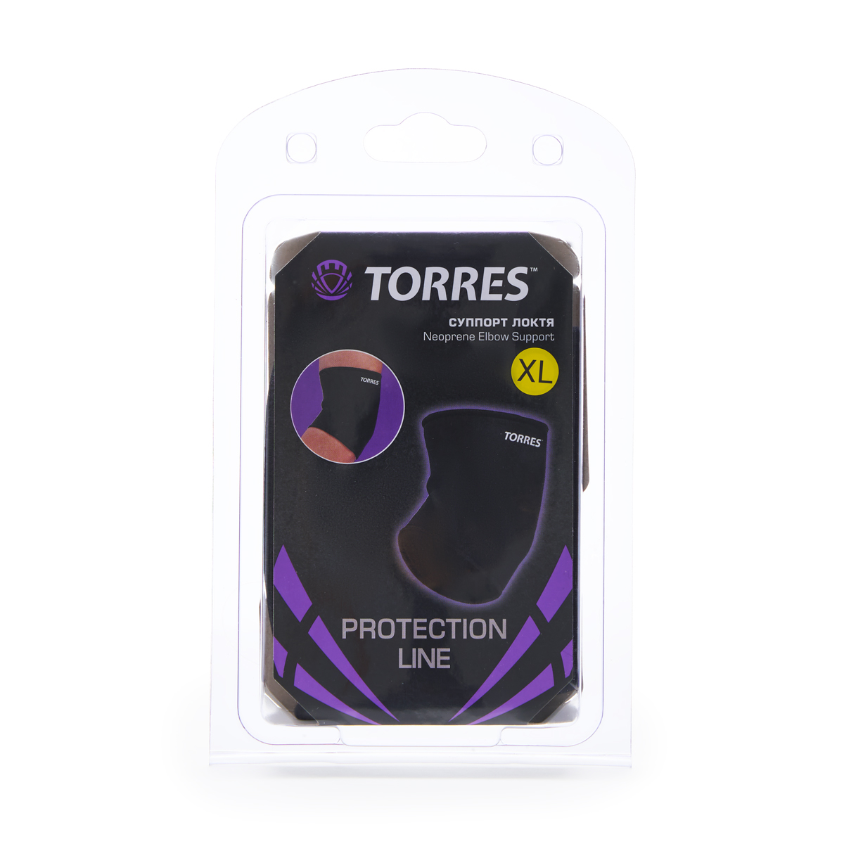 Суппорт локтя TORRES, PRL6008M, р.M, неопрен 3 мм, черный