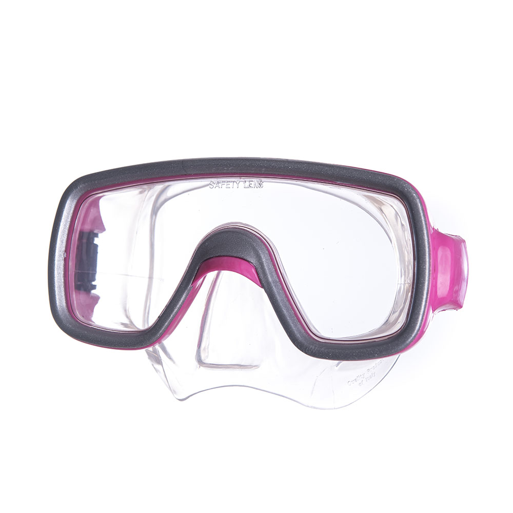 Маска для плав. Salvas Geo Jr Mask, CA105S1FYSTH, безопасн.стекло, силикон, р. Junior, розовый