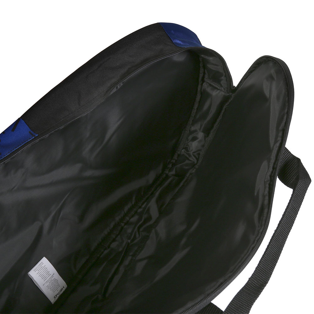 Сумка-чехол HEAD Team Racquet Bag S, 262334-BLBK, с карманом, на 3 тен.ракетки, черно-синий