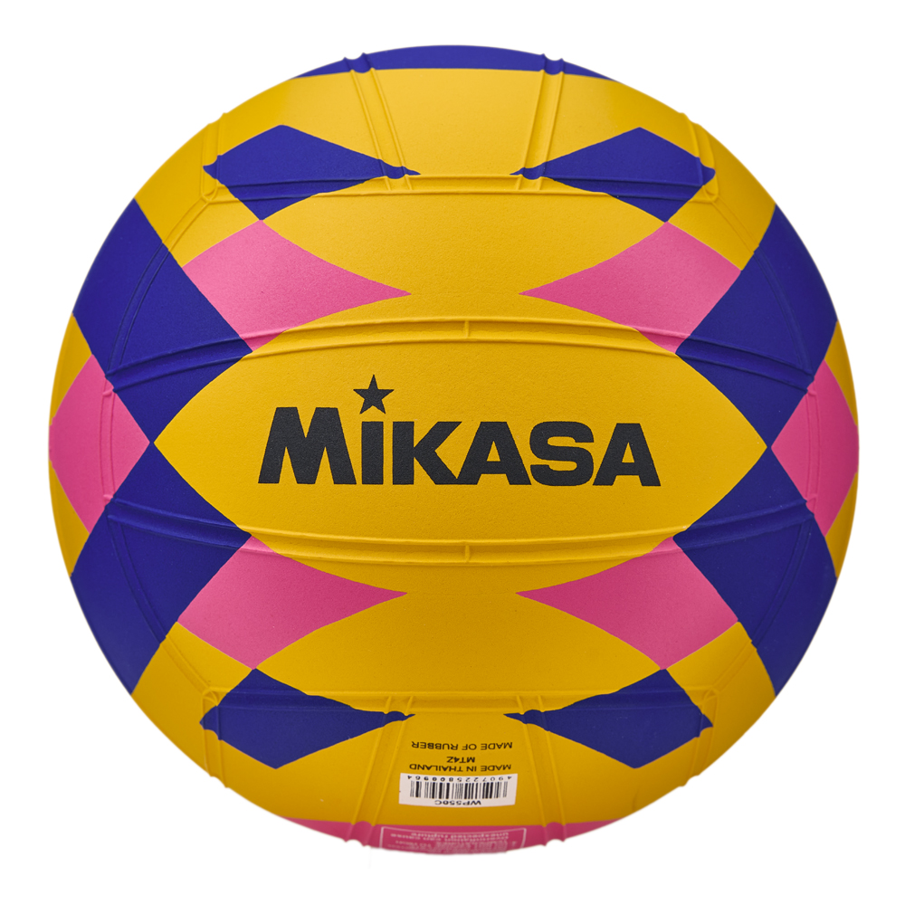 Мяч для водного поло MIKASA WP550C р.5,муж., резина, вес 400-450гр, желт-сине-роз