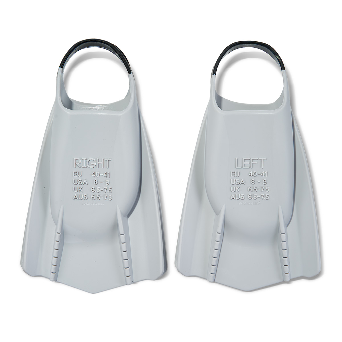 Ласты для бассейна профессиональные TORRES F03, SWF032402GR, р.EU 40-41 (M), серо-черный