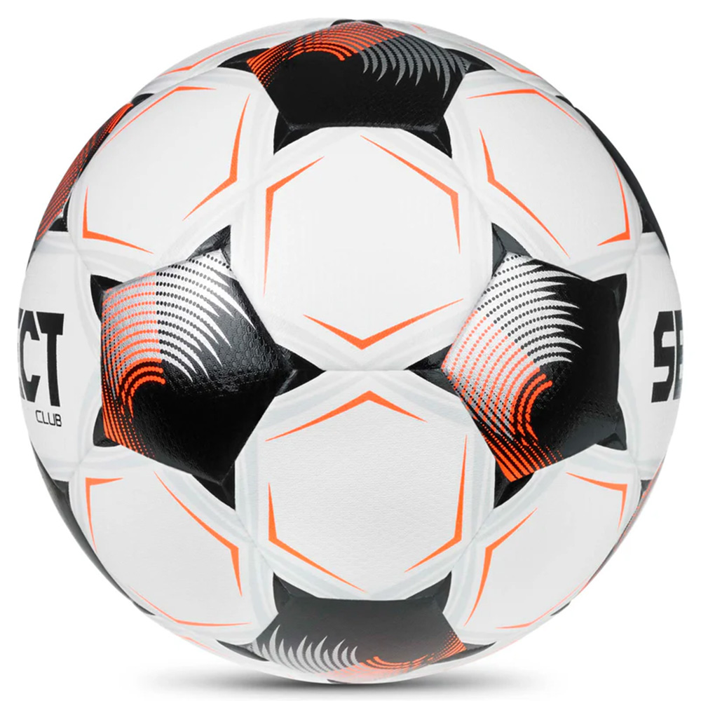 Мяч футб. SELECT Club DB V26, 0865171012 , р.5, FIFA Basic, 32п, ТПУ, гибридная сш, бело-черно-оранж