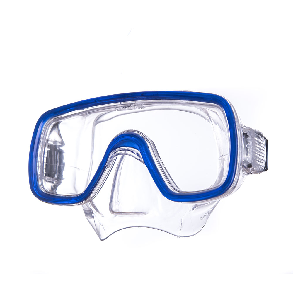 Маска для плав. Salvas Domino Md Mask, CA140C1TBSTH, безопасн.стекло,Silflex, р. Medium, синий