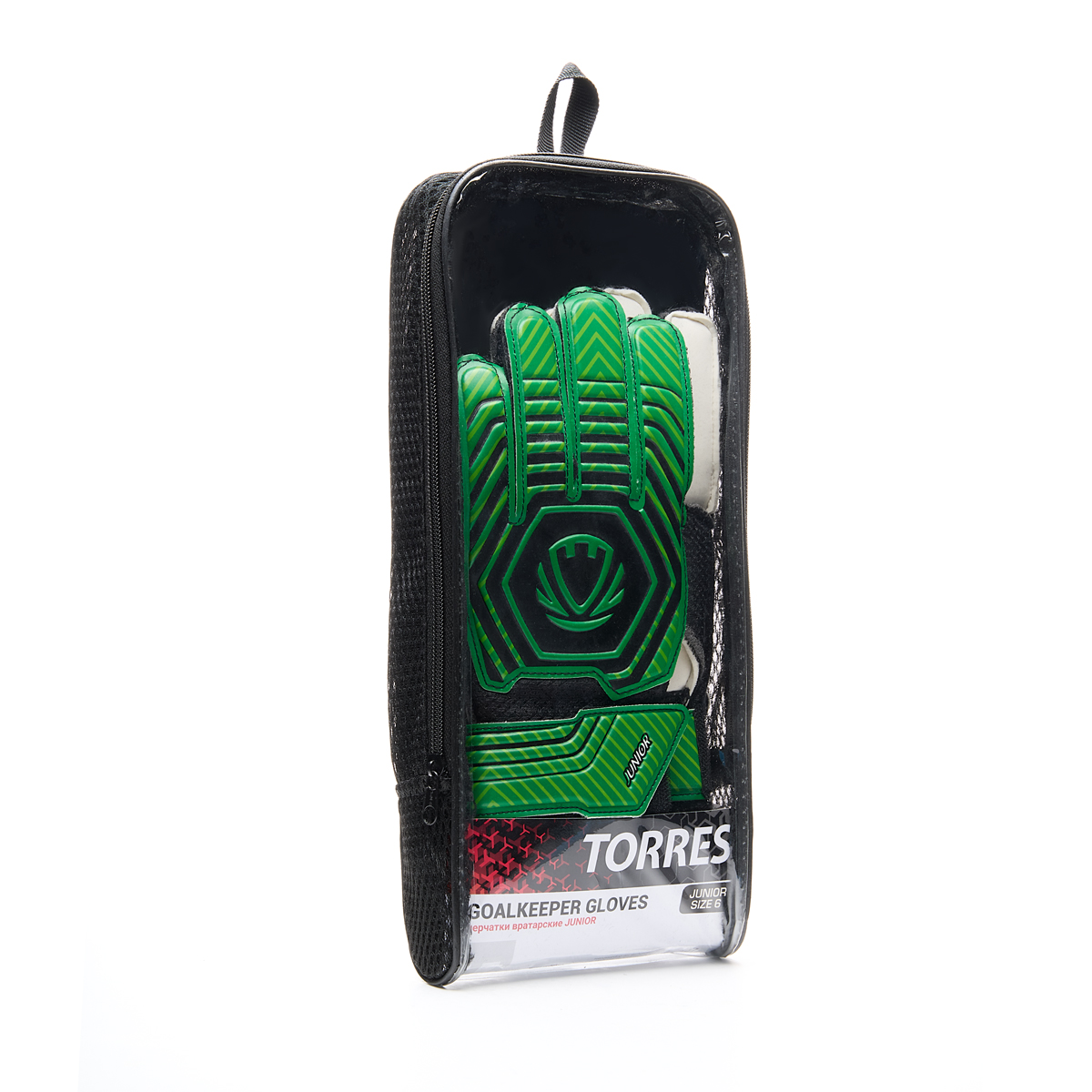 Перчатки врат. TORRES Junior, FG0523606-5, р.5, 3 мм латекс, удл.манж.,черно-зеленый