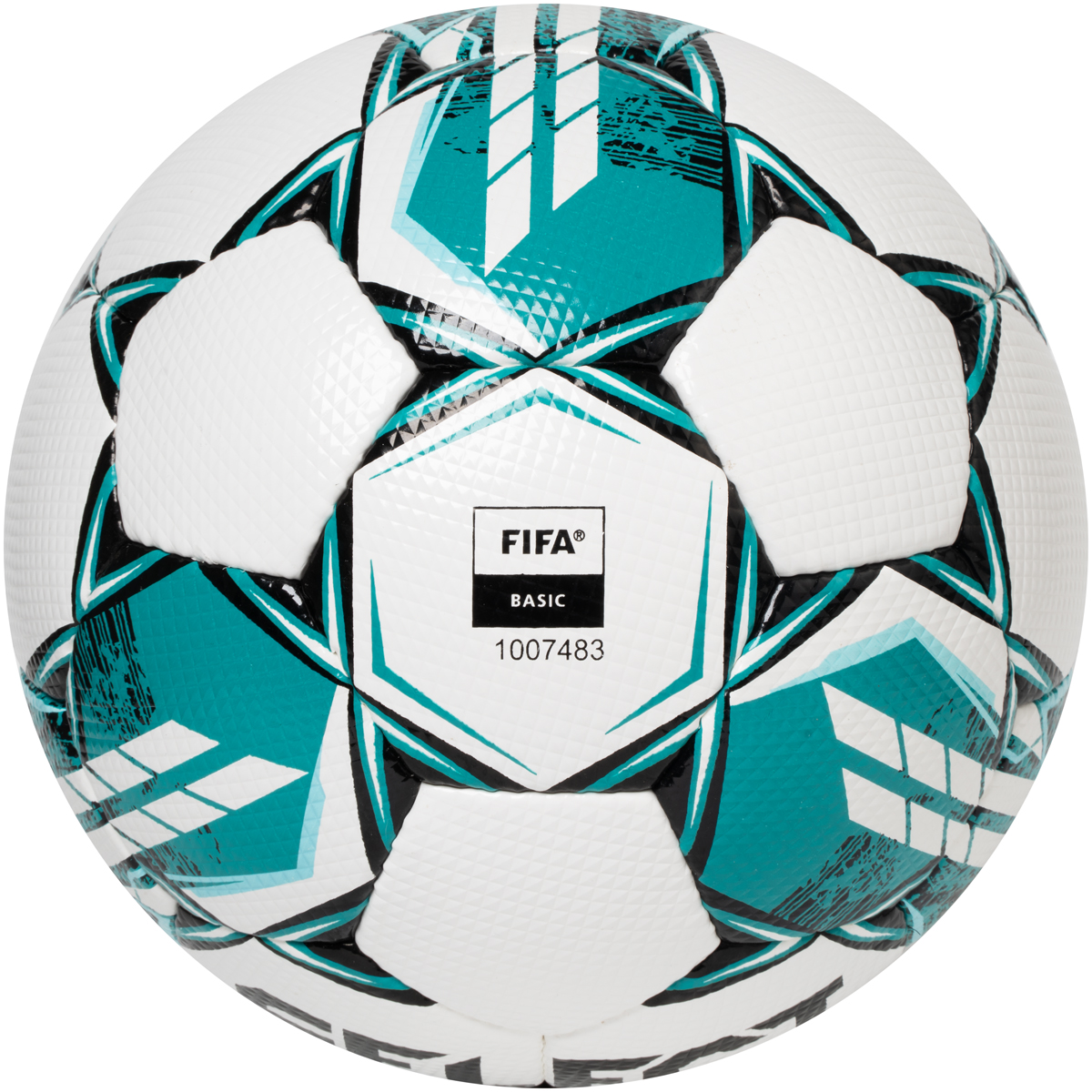 Мяч футб. SELECT NUMERO 10 V23, 0575060004, р.5, FIFA Basic, 32п, ПУ, руч. сш, бело-бирюзовый