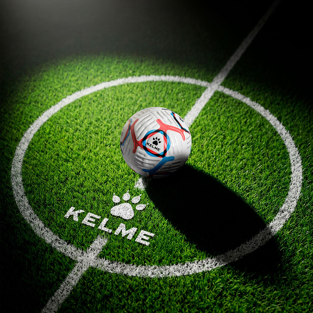 Мяч футб. KELME Russian Premier League, 7601QU5216-100, р.5, FIFA Pro, 10п, ПУ, термосш, бел-син-кр