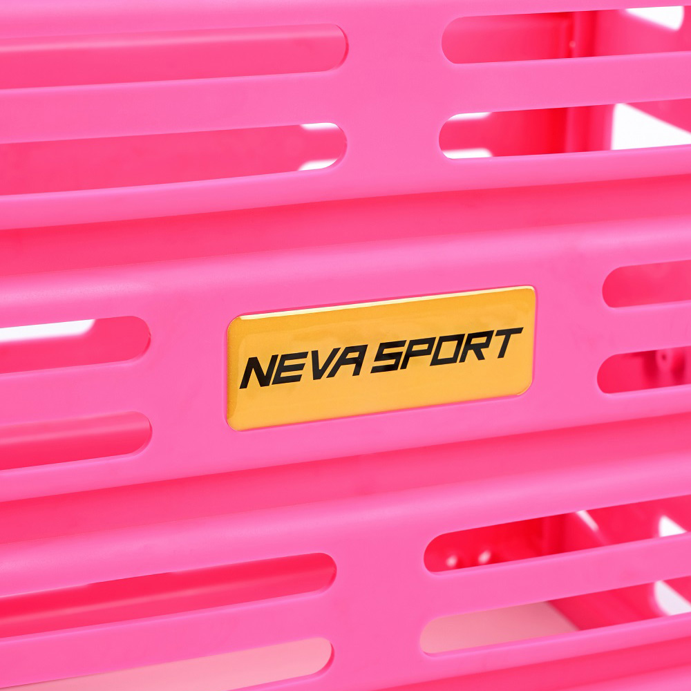 Корзина для теннисных мячей NEVA SPORT, UEA1_P, на 75 мячей, пластик, розовый