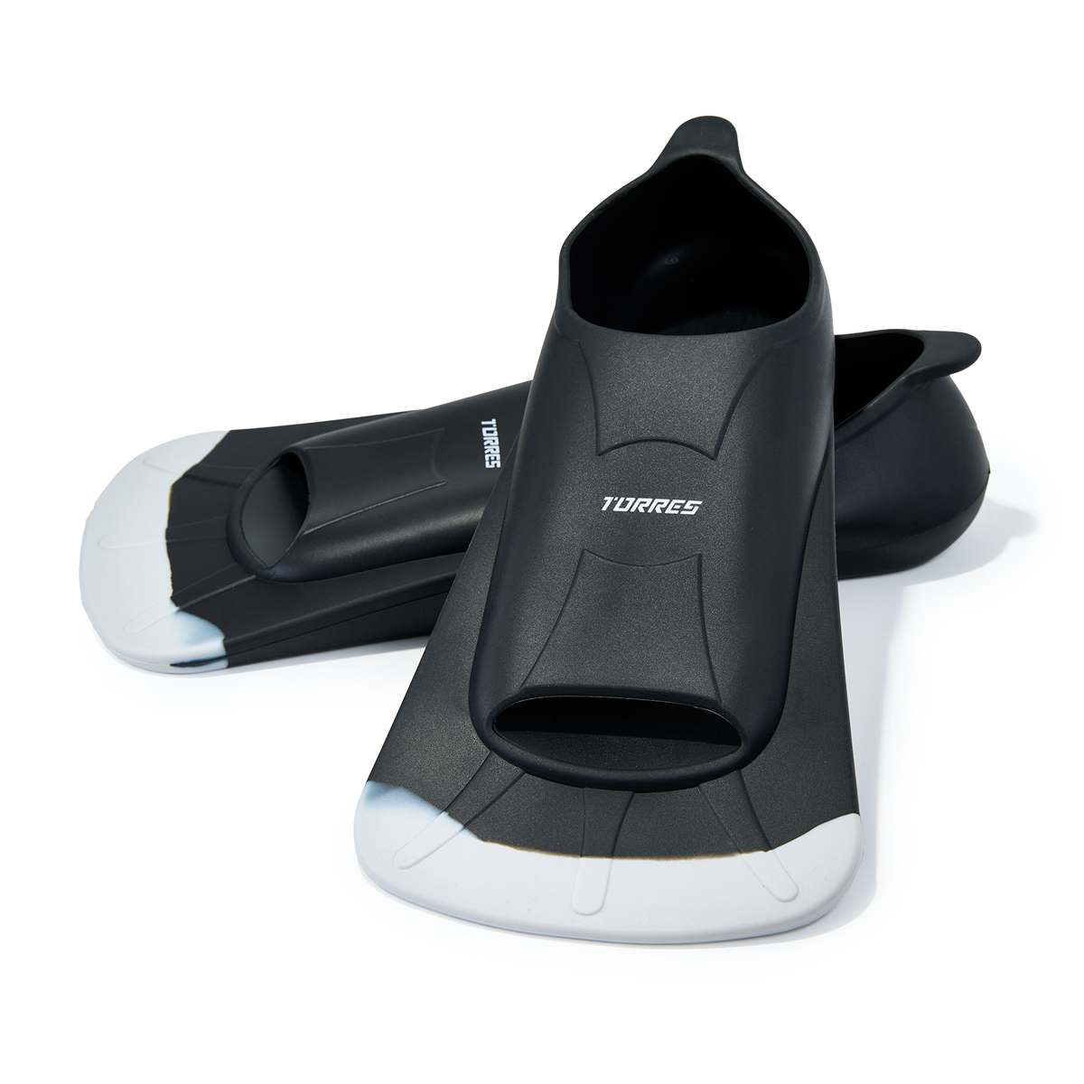 Ласты для бассейна TORRES F02, SWF022402BK, р. EU 36-38 (XS), черно-серый