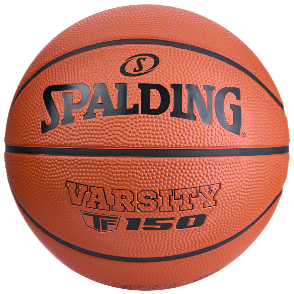 Мяч баск. SPALDING TF-150 Varsity Logo FIBA 84421z, р.7, FIBA Approved (Level 2),резина, коричн-черн