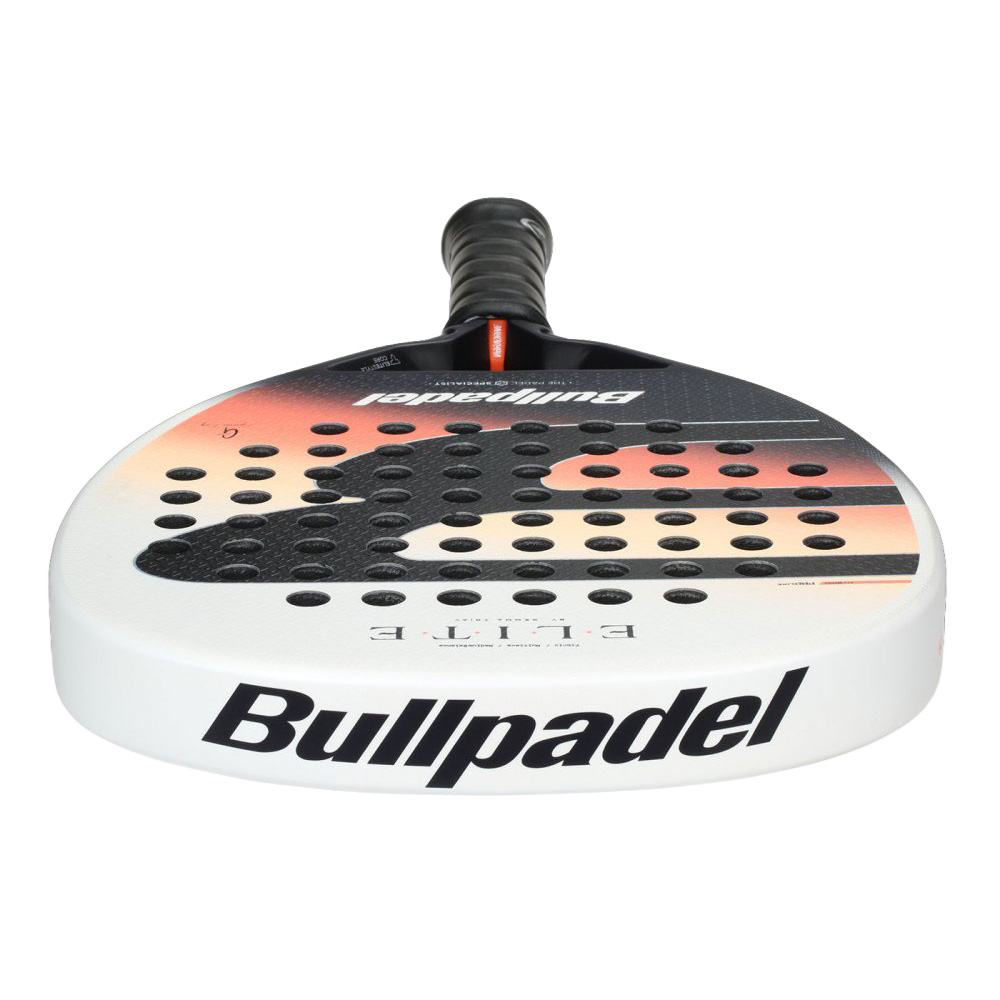 Ракетка для падела BULLPADEL Elite Women 2026, 494406,для начинающих, стекловолокно,бело-черно-оранж