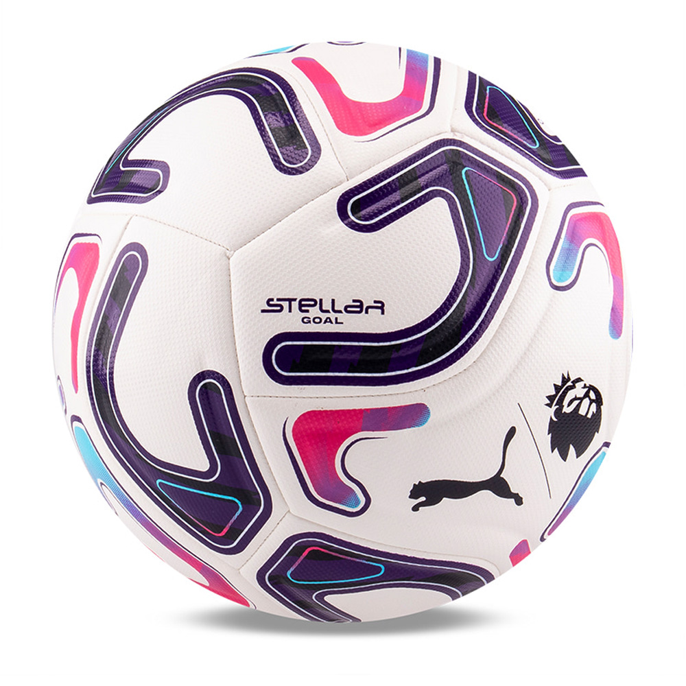 Мяч футб. PUMA Stellar Goal PL Reactivity, 08519301, р.5, 16п, ТПУ, маш. сш, бело-фиолетово-розовый