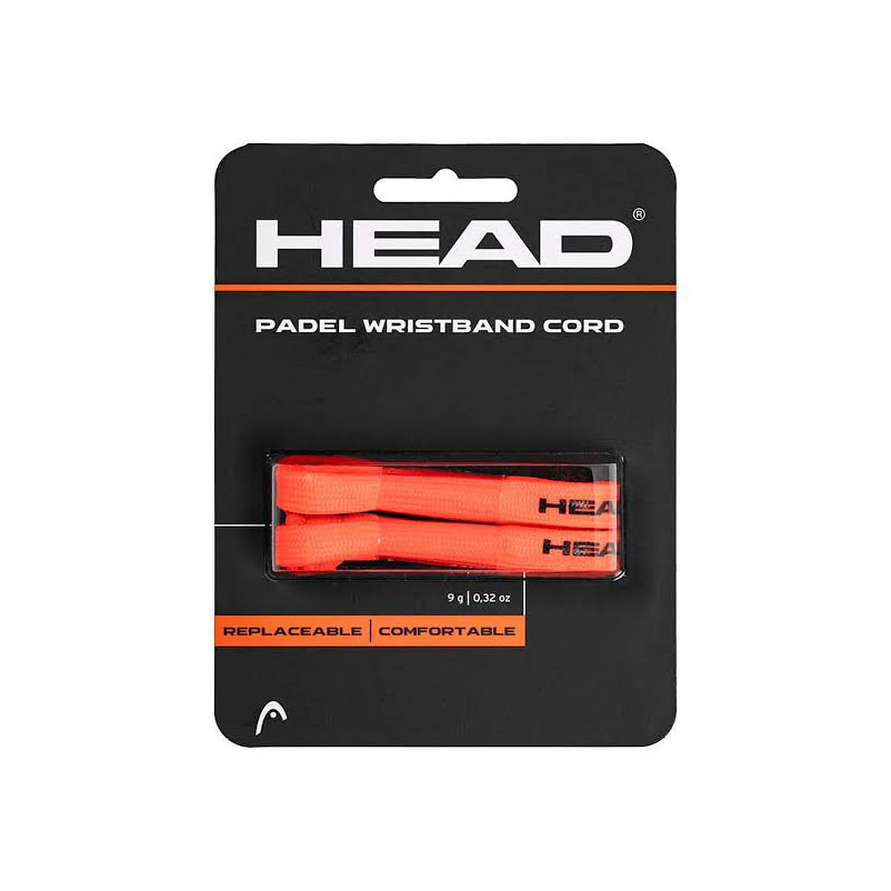 Шнурок для падел-ракетки Head Replaceable Padel Cord, 288066-SO, 2шт в упаковке, полиэстер,оранжевый