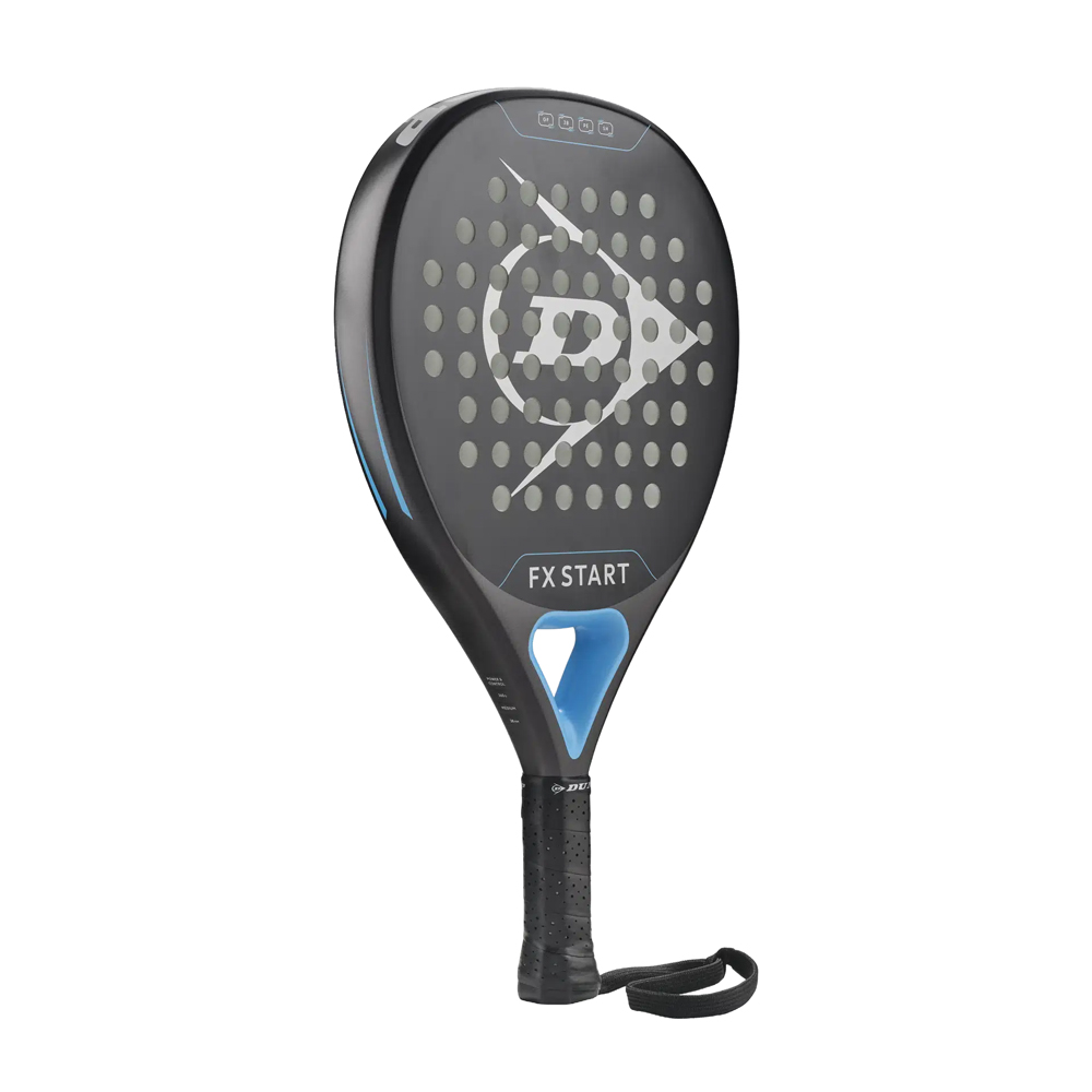 Ракетка для падела Dunlop FX Start, 10370737, для начинающих, гибрид, графит, черно-синий