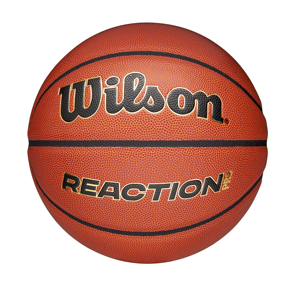 Мяч баск. WILSON Reaction PRO, WZ2026601XB06, р.6, композит, бутил. камера, темно-коричневый