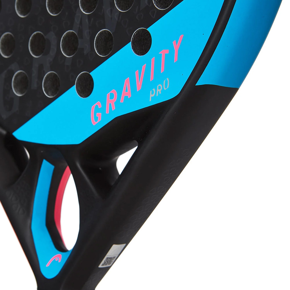 Ракетка для падела HEAD Gravity Pro 2022, 228162,для продв.игр., карбон, стекловолокно,черн-сине-роз