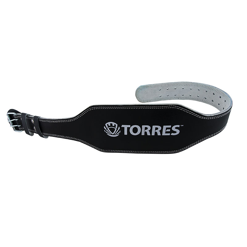 Пояс тяжелоатлетическийTORRES, PRL619018S, р.S (100 см), шир. 15 см, нат.прес.кожа, черный