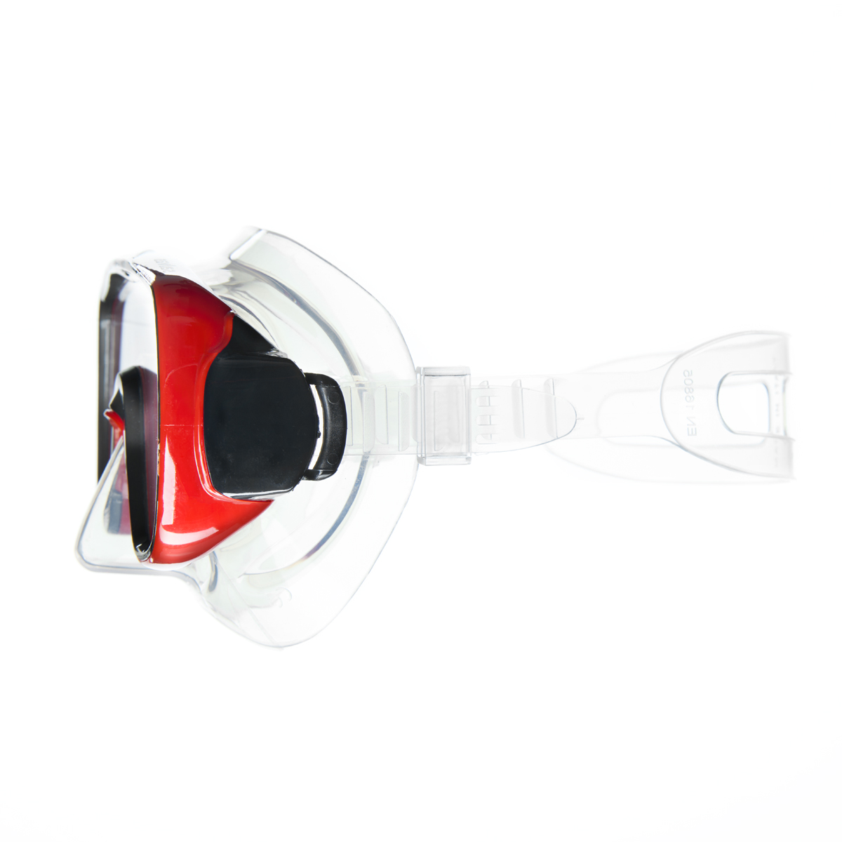 Маска для плав. Salvas Geo Md Mask, CA140S1RYSTH, закален.стекло, силикон, р. Medium, красный