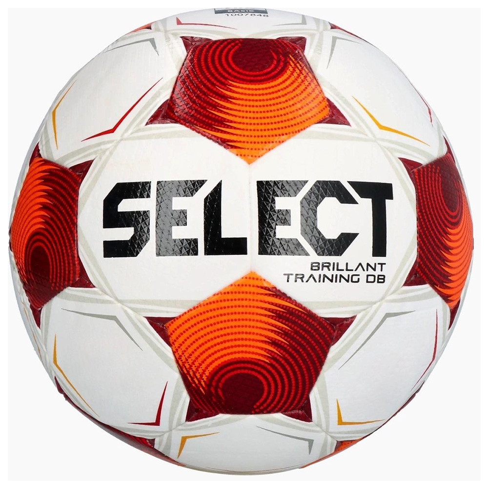Мяч футб. SELECT Brillant Training DB V25, 3565171807, р.5, FIFA Basic,32п, ТПУ, гибр.сш, бело-красн