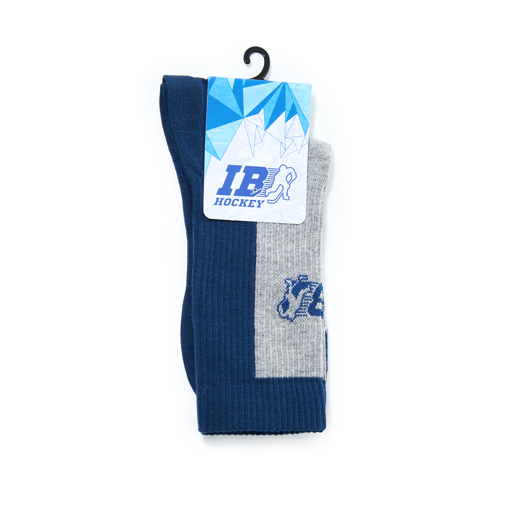Носки тонкие IB Hockey IB-1, SH-IB-1-36-38, р. 36-38, хлопок, поликолон, нейлон, эластан,серо-синий