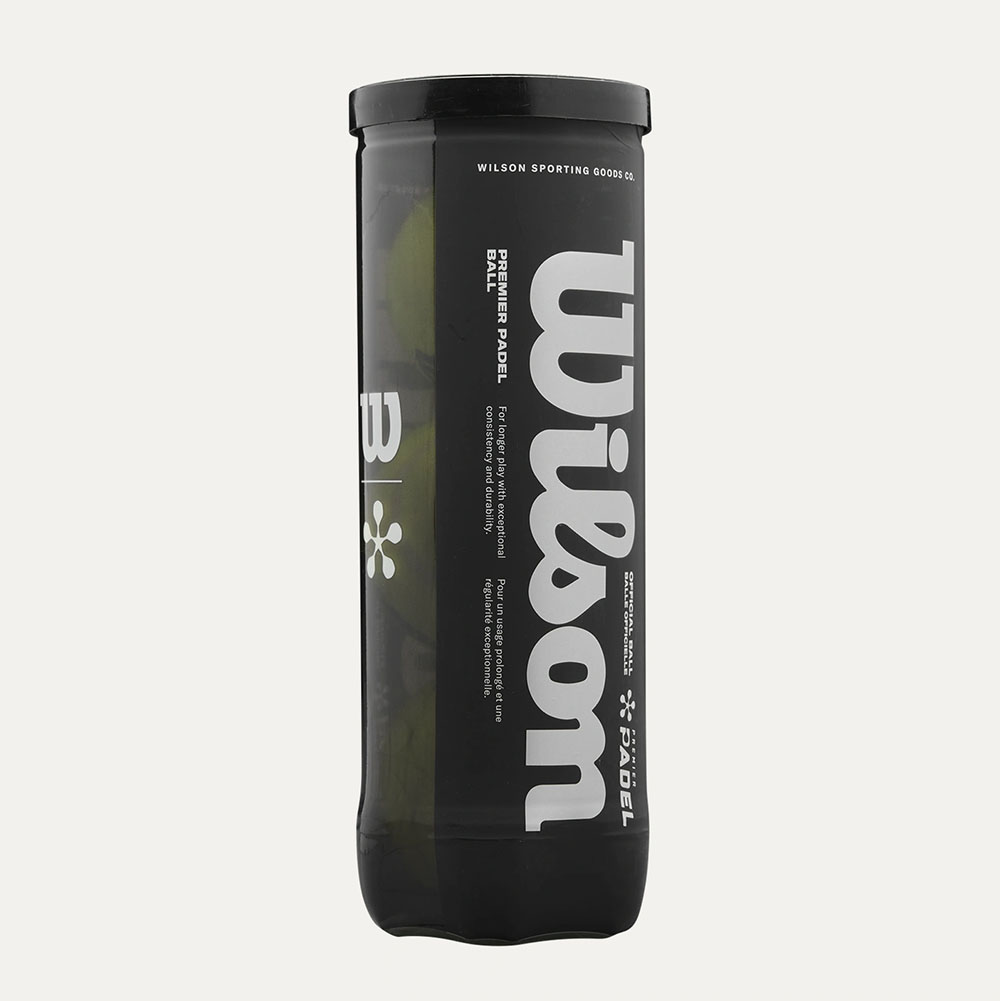 Мяч для падела Wilson Premier Padel, WR8908401001, уп.3 шт, FIP Approved, войлок, нат.резина,желтый