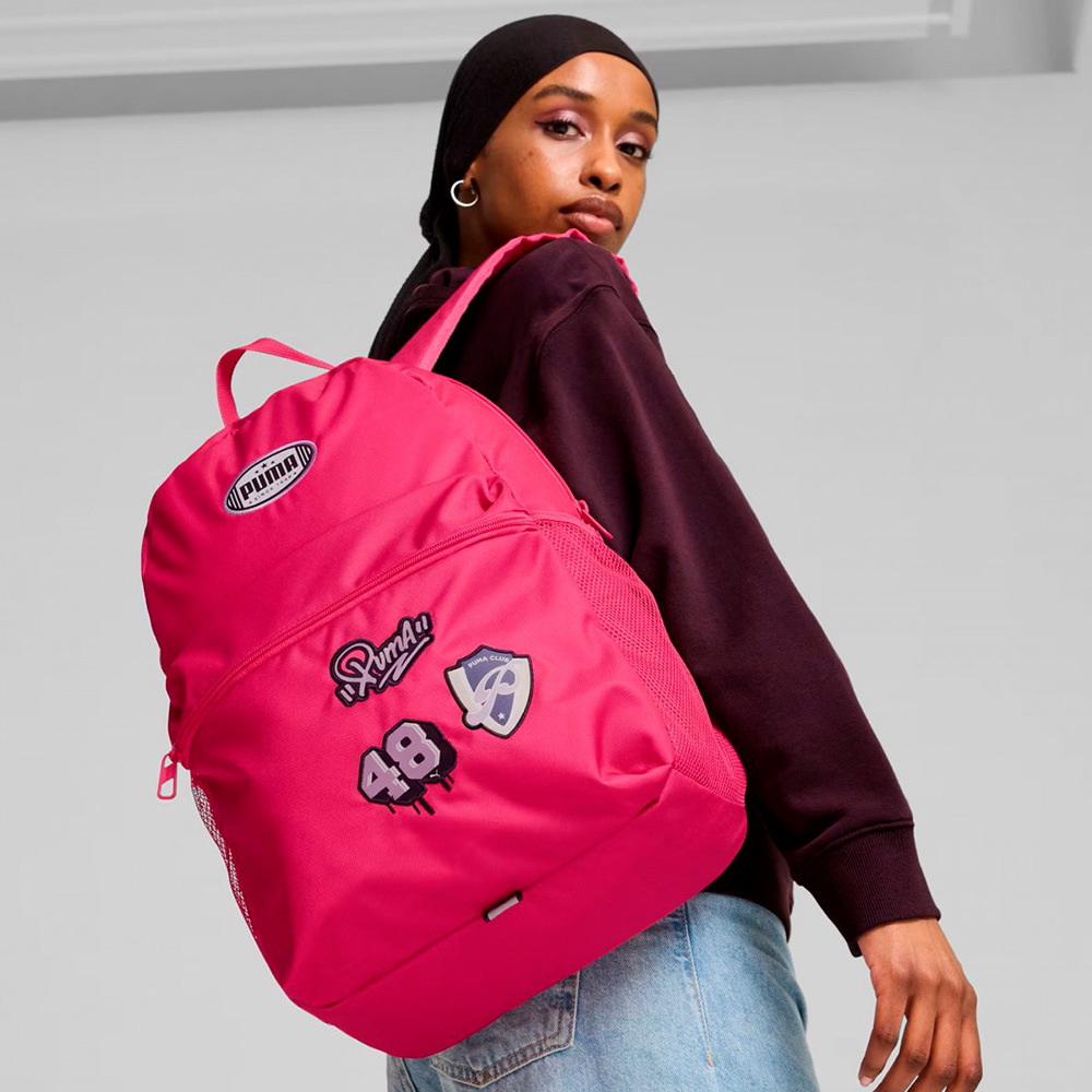 Рюкзак спорт. PUMA Patch Backpack, 09080302, полиэстер, фуксия