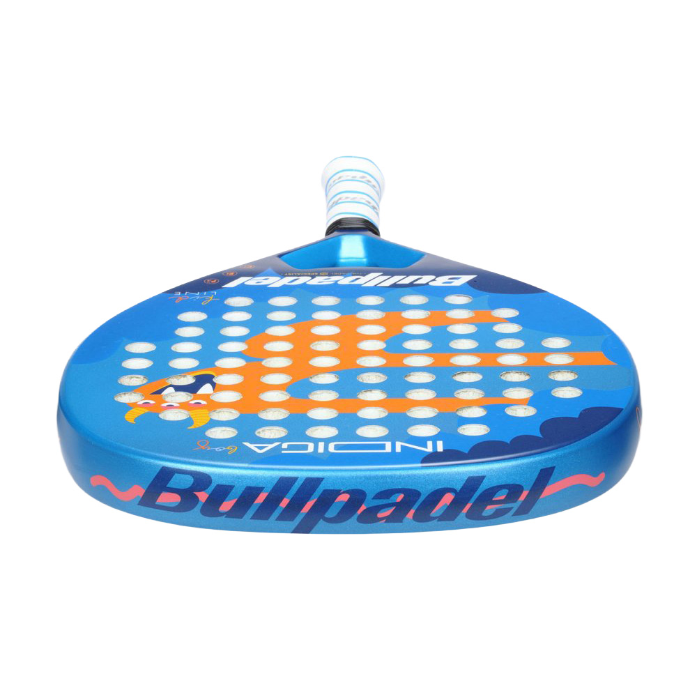 Ракетка для падела BULLPADEL Indiga Jr Boy 26, 494422, для начинающих, стекловолокно,сине-оранжевый