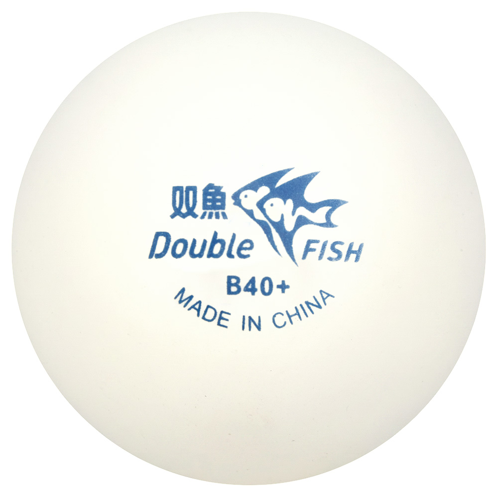 Мяч для наст.тенниса DOUBLE FISH No-Star Ball,арт.B40+PU,.упак.100 шт., ПУ-пакет,белый