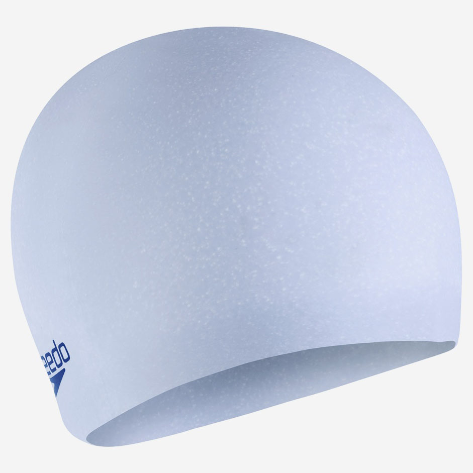 Шапочка для плав. SPEEDO Recycled Cap AF, 8-1130816688, БЕЛО-ГОЛУБОЙ, силикон