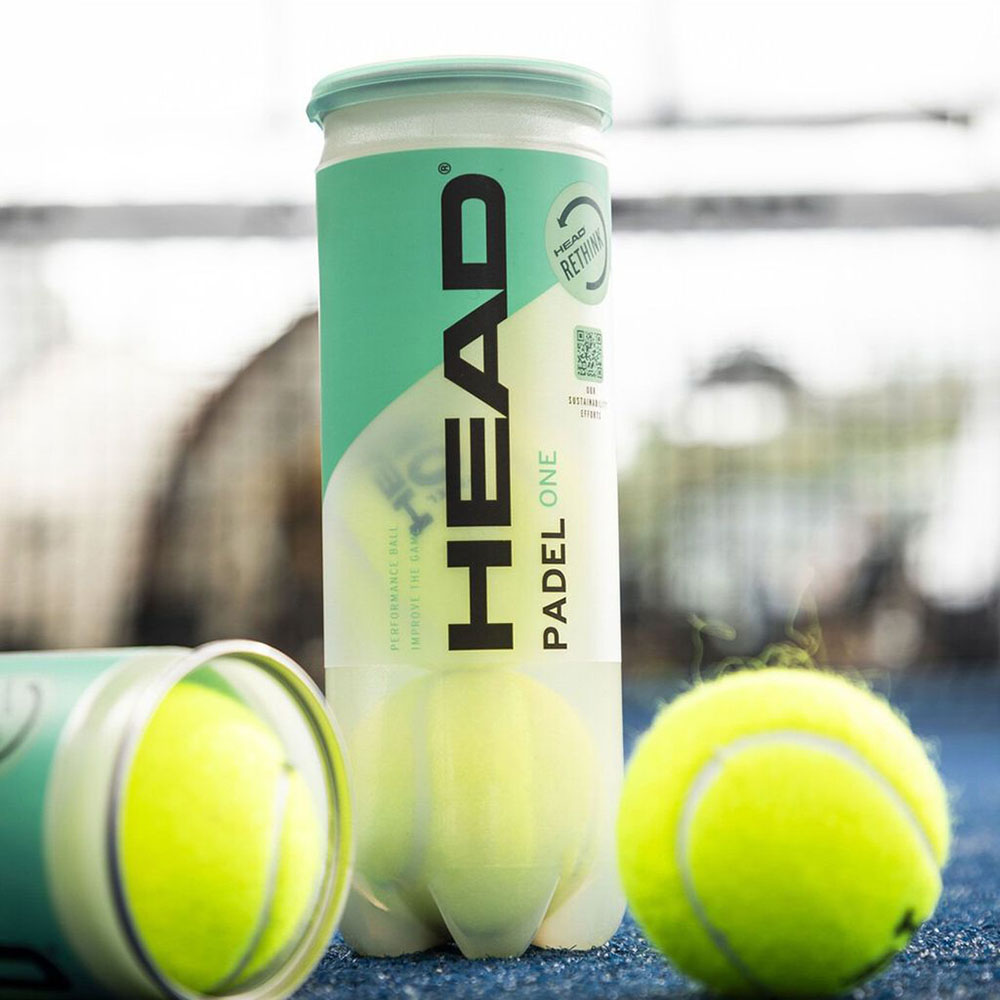 Мяч для падела HEAD Padel One S, 575383, уп.3 шт, FIP Approved, войлок,нат.резина,желтый