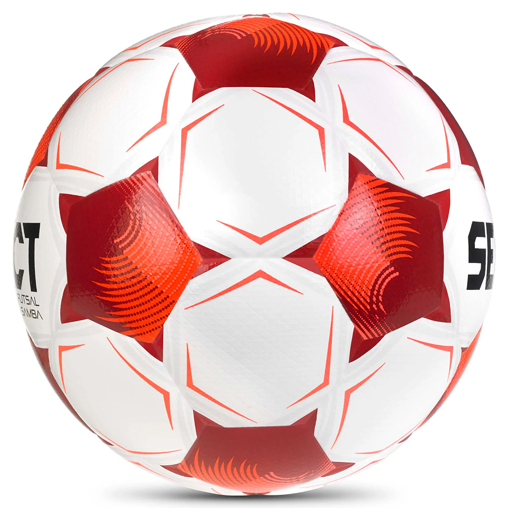 Мяч футзал. SELECT Futsal Samba v26, 1063471008, р.4,FIFA Basic, 32п, ТПУ, гибр.сш, бел-кр-черн