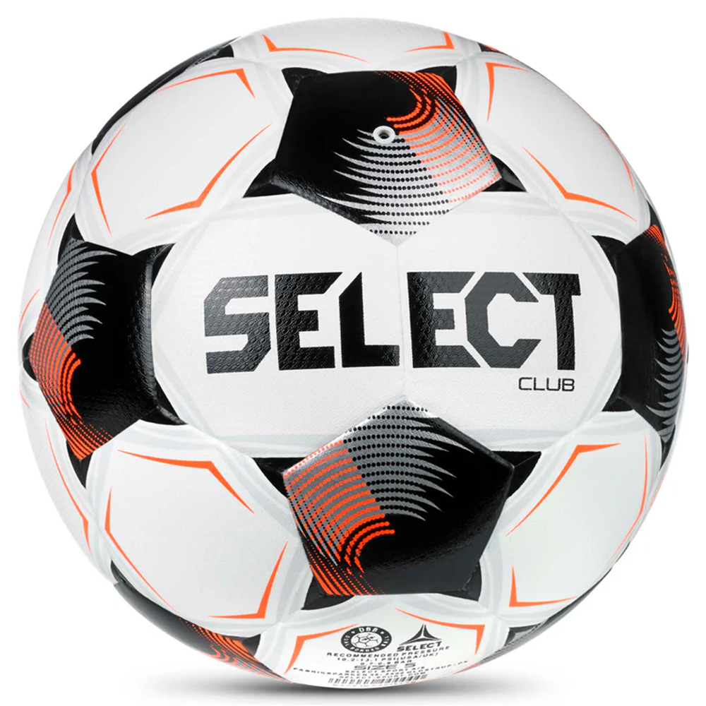 Мяч футб. SELECT Club DB V26, 0865171012 , р.5, FIFA Basic, 32п, ТПУ, гибридная сш, бело-черно-оранж
