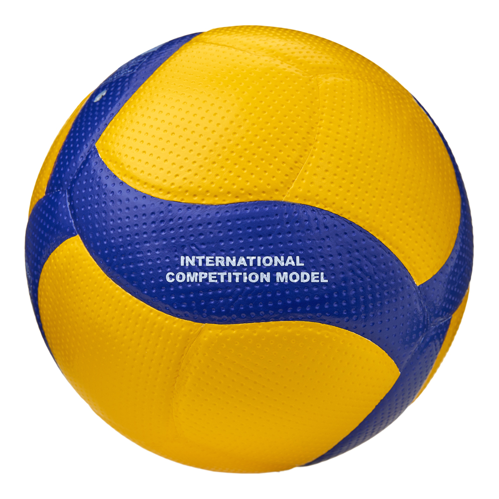 Мяч вол. MIKASA V300W, р.5, FIVB Appr, 18 пан, синт.кожа (микрофиб), клееный, бут.кам, желто-синий