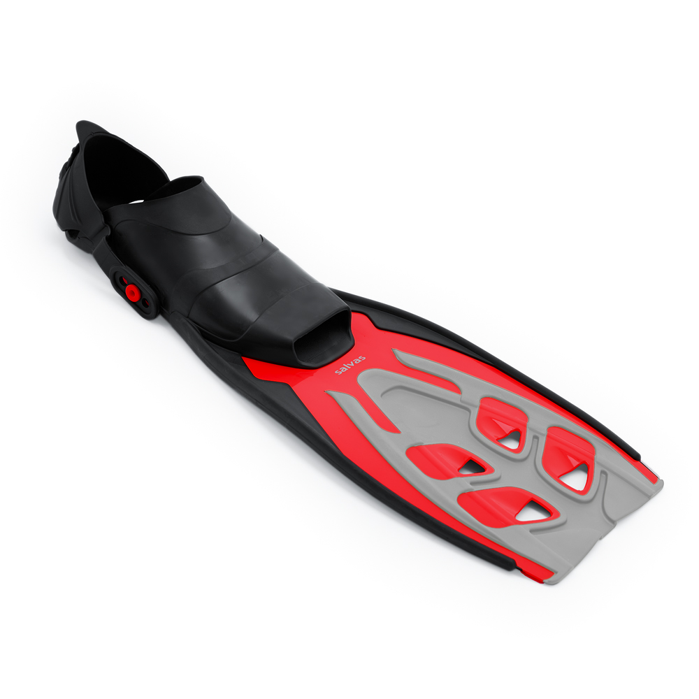 Ласты для плав. Salvas Tonic Dive, BA190SMR1STS,TPR и Technoflex, р.S/M, красный