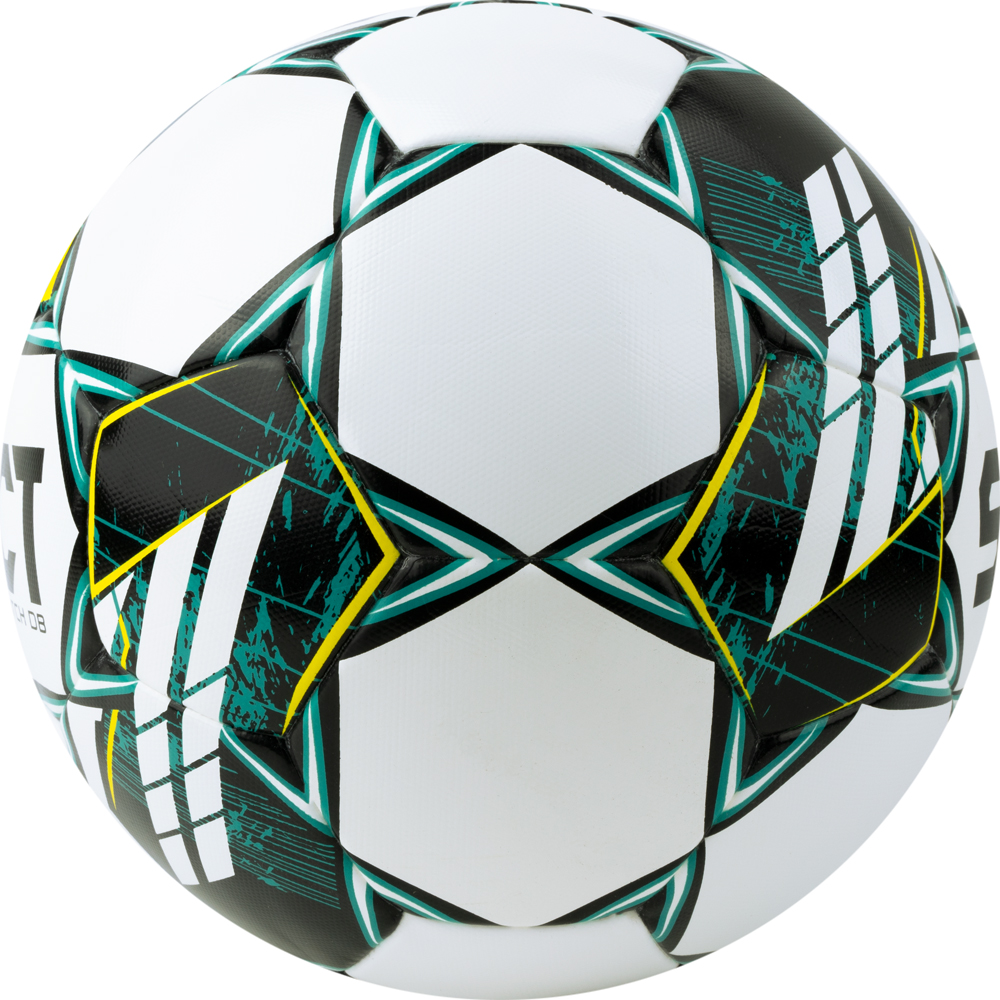 Мяч футб. SELECT Match DВ V23, 0575360004,р.5, FIFA Basic, 32п, ПУ, гибр.сш., бело-зелено-черн