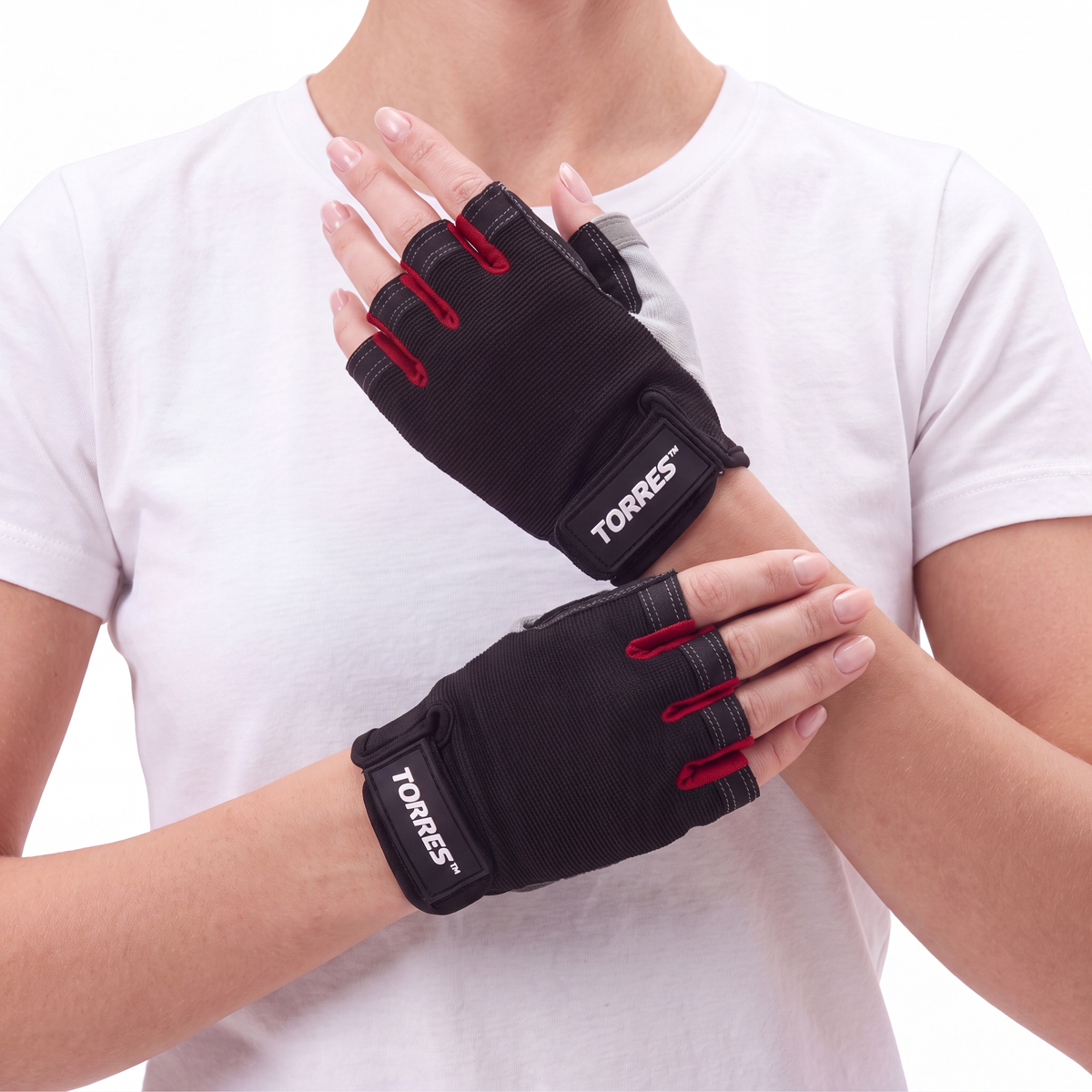 Перчатки для занятий спортом TORRES, PL6265XL, р.XL, полиэстер, микрофибра, подбивка 6 мм, черные