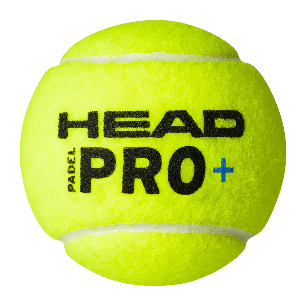 Мяч для падела HEAD Padel Pro+, 540203, уп.3 шт, FIP Approved, войлок,нат.резина,желтый