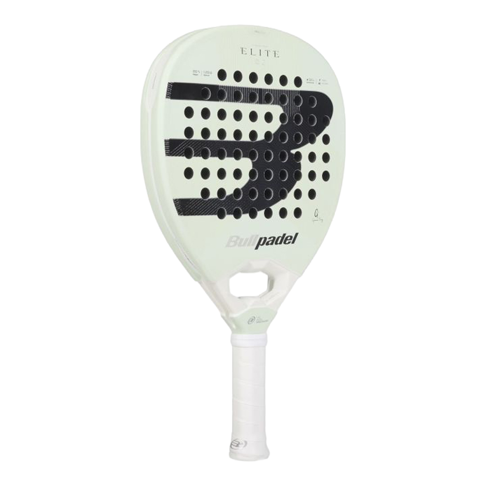 Ракетка для падела BULLPADEL Elite 02 2027, 497248,для профес-в, стекловолокно, карбон, мятный.,черн