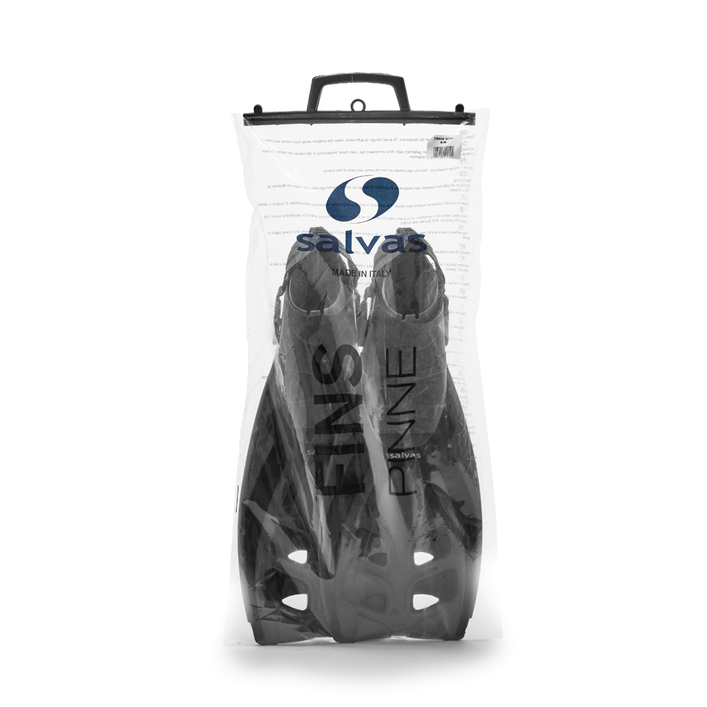 Ласты для плав. Salvas Tonic Dive, BA190SMNNSTS,TPR и Technoflex, р.S/M, чёрный